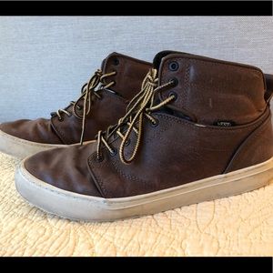 VANS ALOMAR OTW Brown leather Shoes Boots  10.5 GC